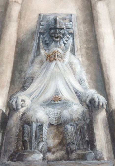 The King of the Dwarves atop his Adamantium throne.
